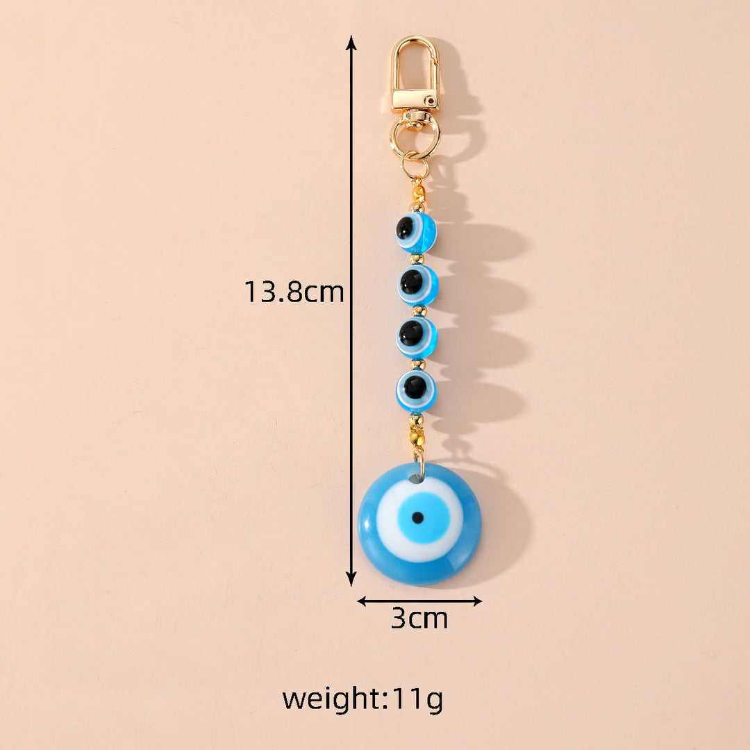 Olivenorma Handmade Evil Eye Resin Ornament Keychain - image 2