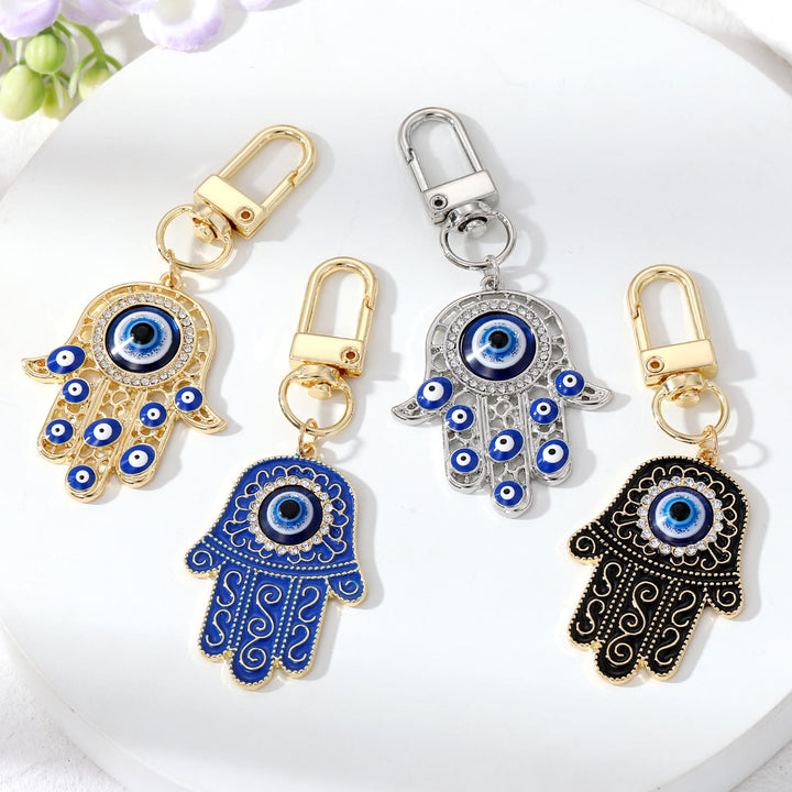 Olivenorma Evil Eye Hamsa Hand Protection Keychain - image 0