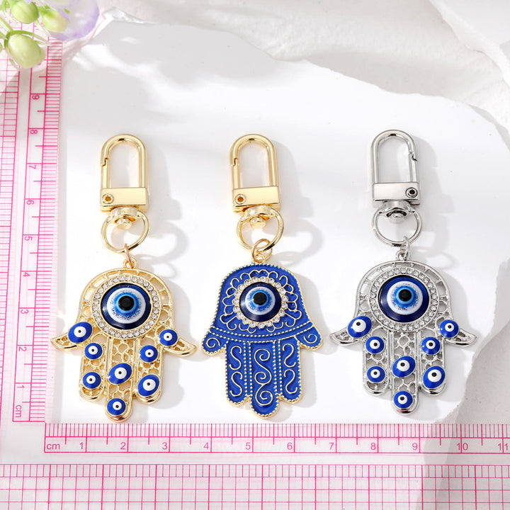 Olivenorma Evil Eye Hamsa Hand Protection Keychain - image 5