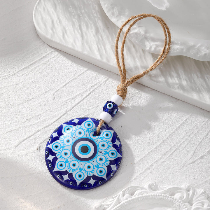 Olivenorma Evil Eye Symbol Painting Car Accessory Keychain