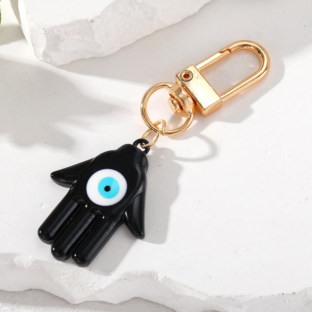 Olivenorma Hamsa Hand Shaped Evil Eye Protection Keychain - image 3