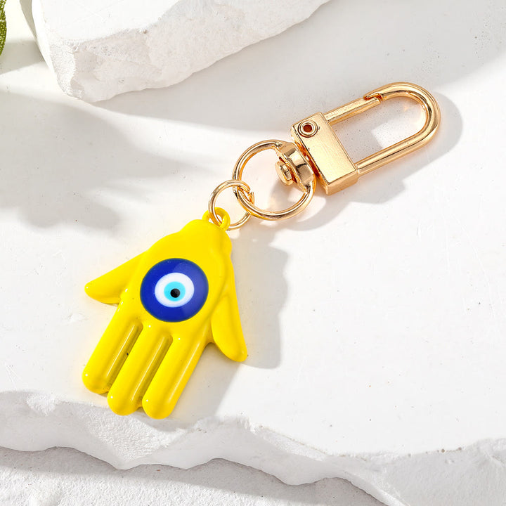 Olivenorma Hamsa Hand Shaped Evil Eye Protection Keychain - image 4