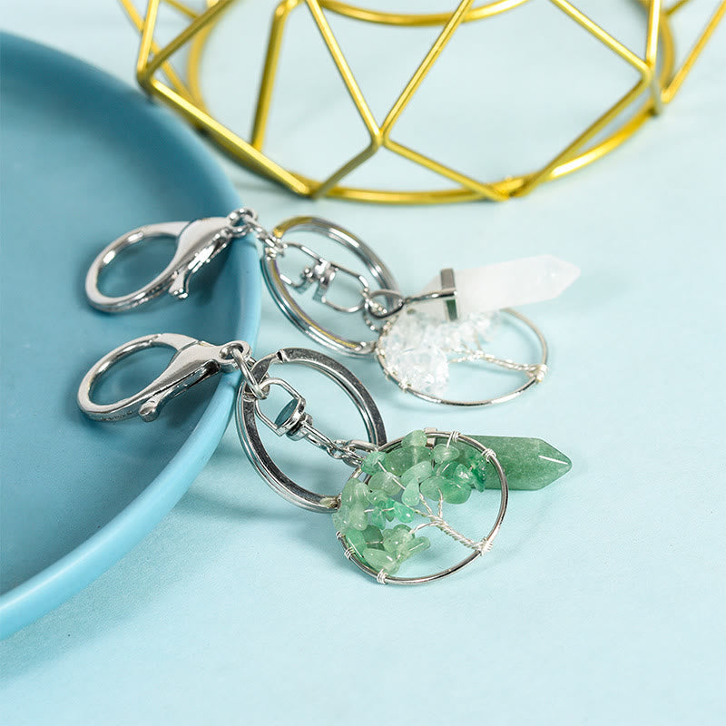 Olivenorma Tree of Life with Prism Gem Healing Keychain - image 19