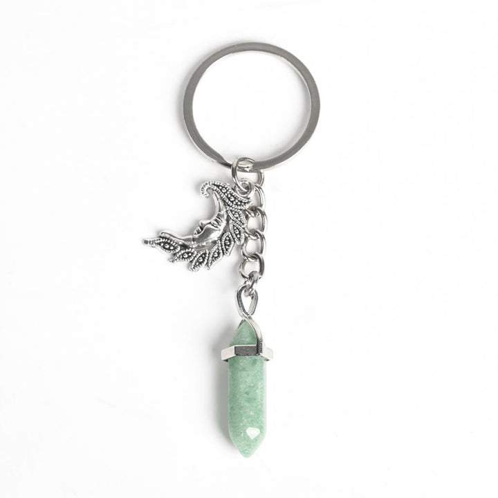 Olivenorma Moon And Sun Genuine Prism Gem Healing Keychain