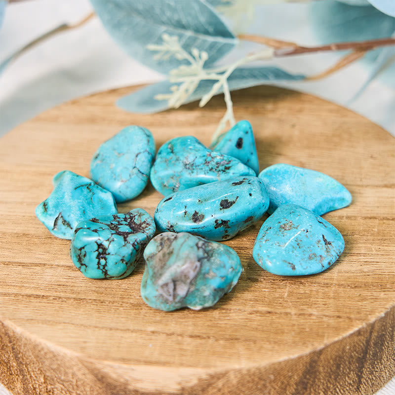 Olivenorma Real Turquoise Reiki Healing Crystal Tumbled Stone - 2-5cm 100g - image 0
