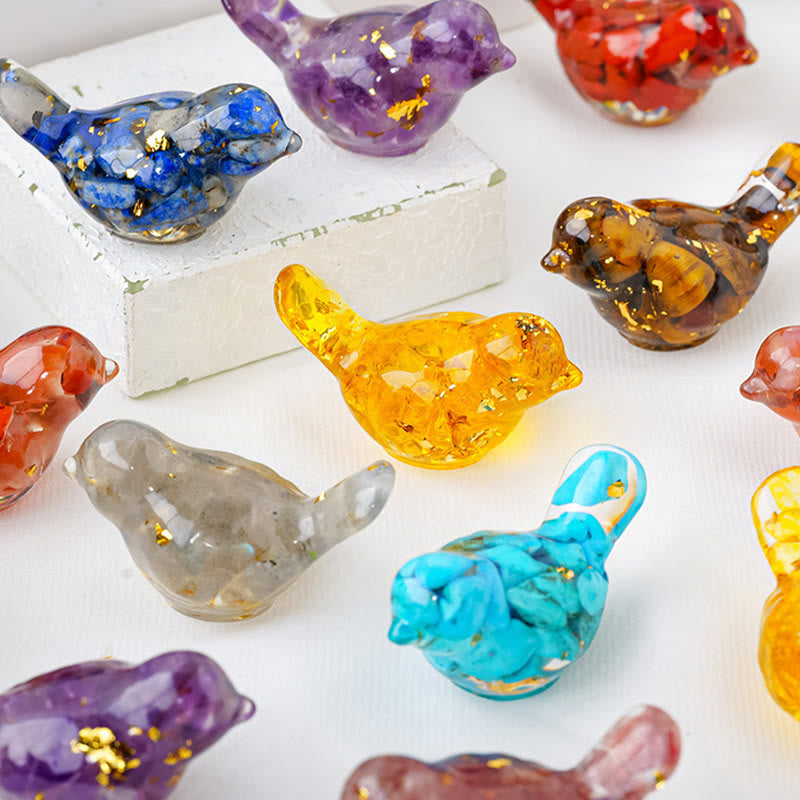 Olivenorma Natural Crystal Bird Sculpture Gemstone Decoration - image 31