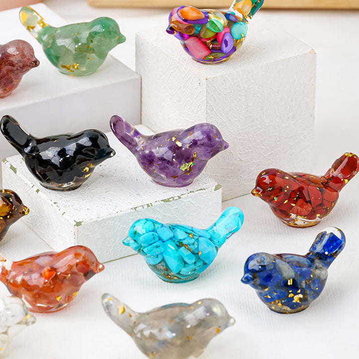 Olivenorma Natural Crystal Bird Sculpture Gemstone Decoration - image 32