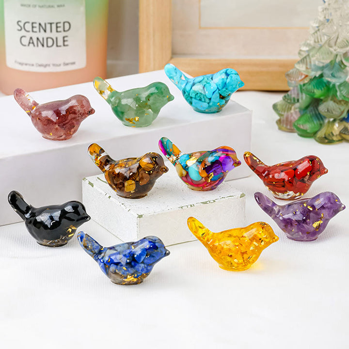 Olivenorma Natural Crystal Bird Sculpture Gemstone Decoration - image 30