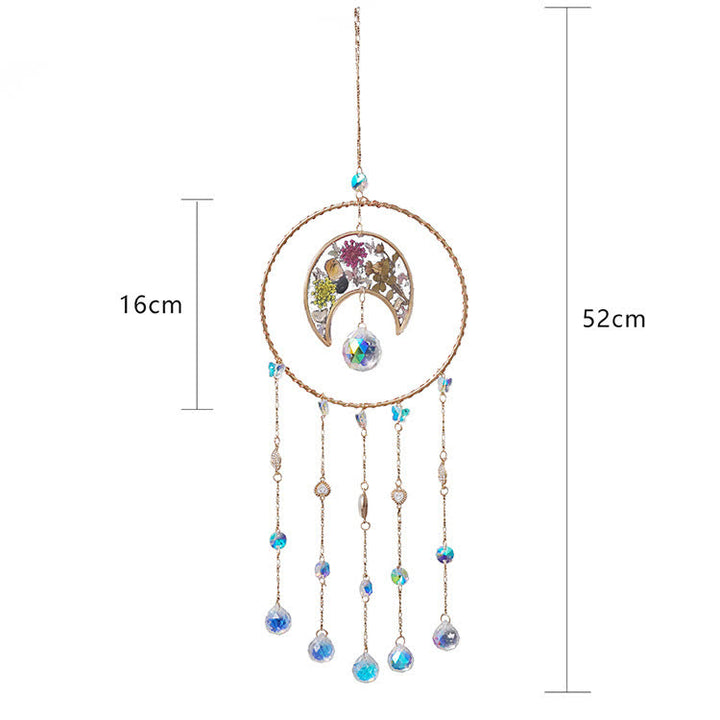 Olivenorma Epoxy Print Moon Pendant Wind Chime