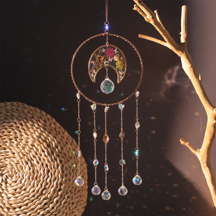 Olivenorma Epoxy Print Moon Pendant Wind Chime