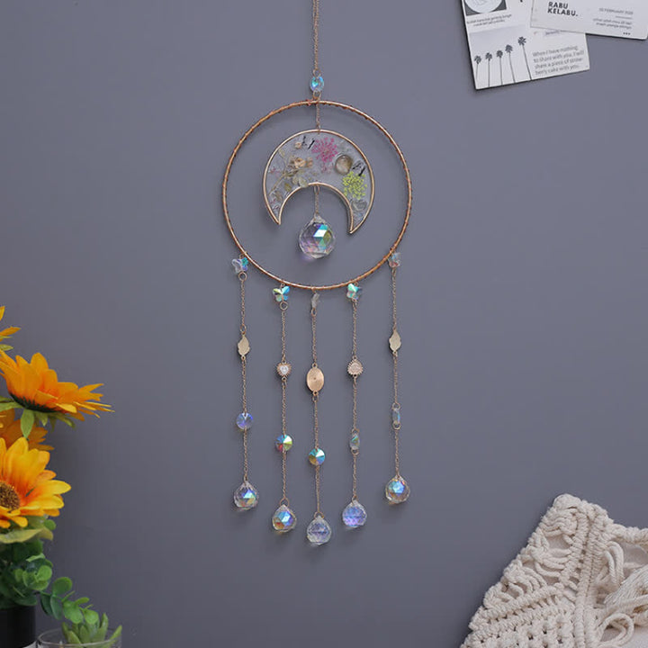 Olivenorma Epoxy Print Moon Pendant Wind Chime