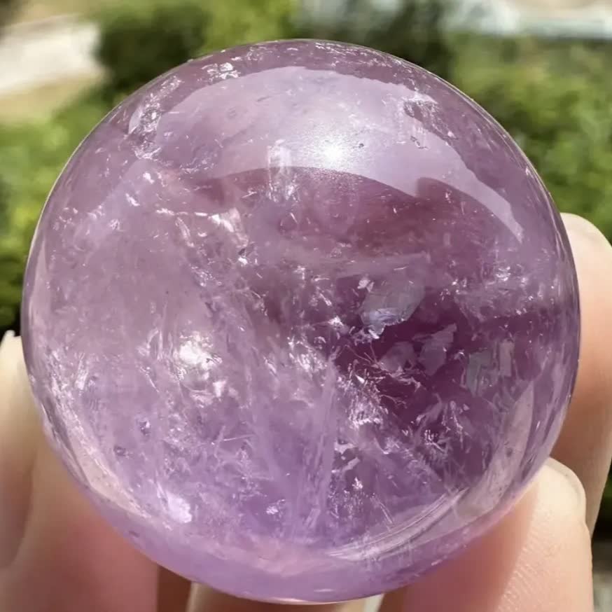 Olivenorma Natural Amethyst Crystal Sphere - image 2