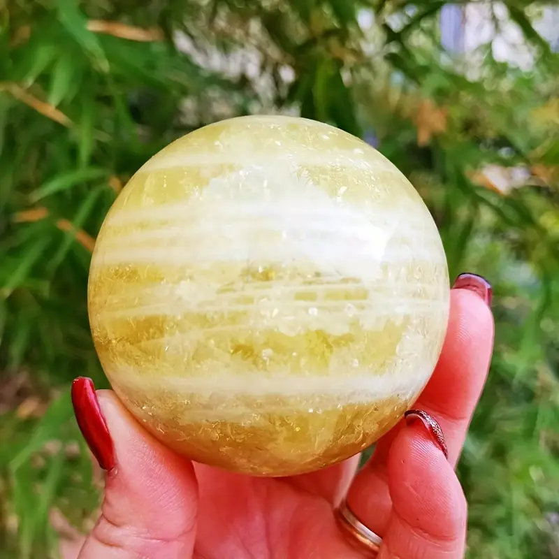 Olivenorma Natural Citrine Crystal Sphere