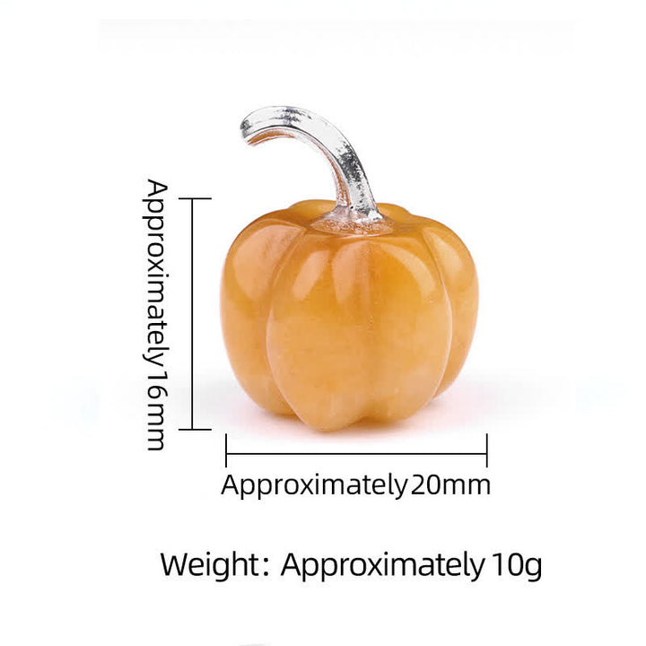 Olivenorma Natural Crystal Pumpkin Carving Gemstone Decoration