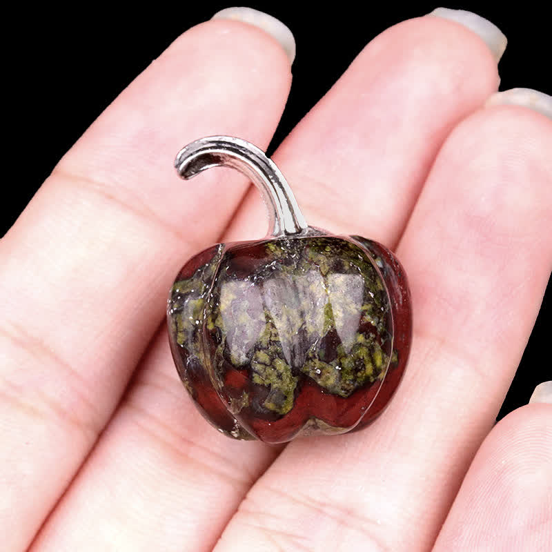 Olivenorma Natural Crystal Pumpkin Carving Gemstone Decoration - image 5