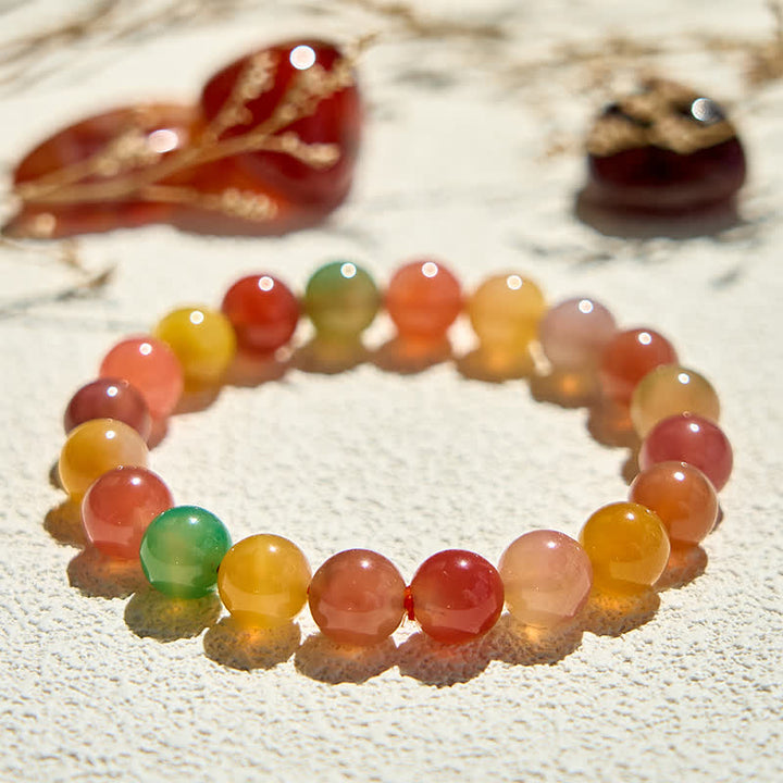 Olivenorma Natural Yanyuan Agate Beaded Bracelet - image 3
