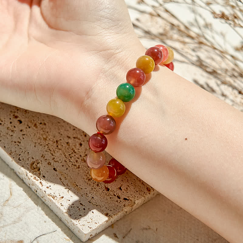 Olivenorma Natural Yanyuan Agate Beaded Bracelet - image 2