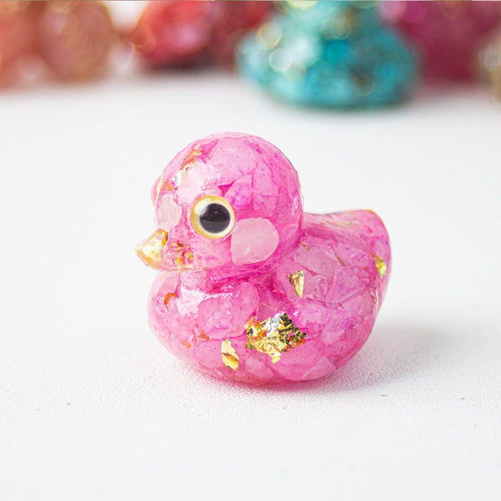 Olivenorma Natural Crystal Resin Duck Gemstone Decoration - image 21