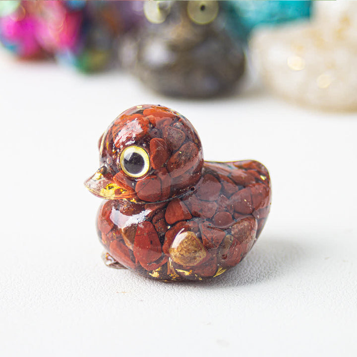 Olivenorma Natural Crystal Resin Duck Gemstone Decoration - image 27