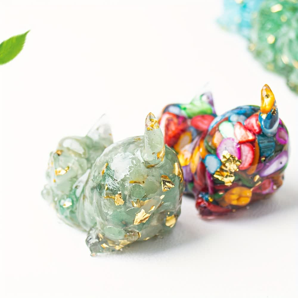 Olivenorma Crystal Resin Stretching Cat Gemstone Decoration - image 71