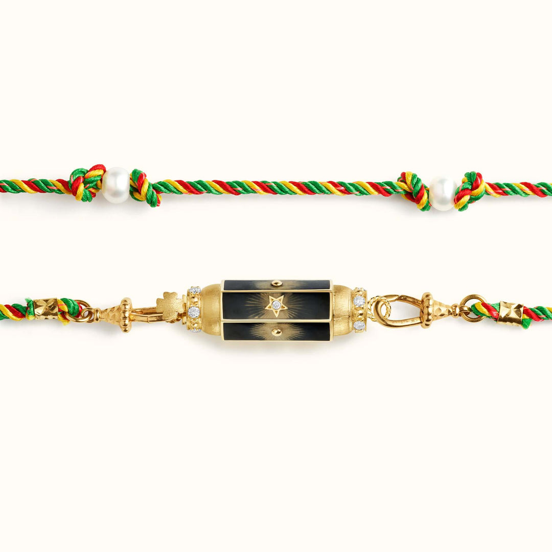 Olivenorma Braided Rope Colorful Tarot Kaleidoscope Pendant Necklace - image 2