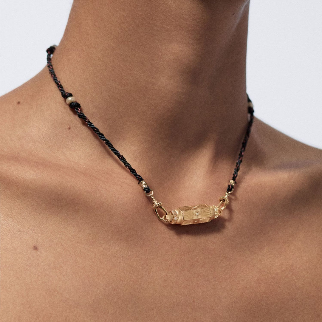 Olivenorma Braided Rope Colorful Tarot Kaleidoscope Pendant Necklace - image 3