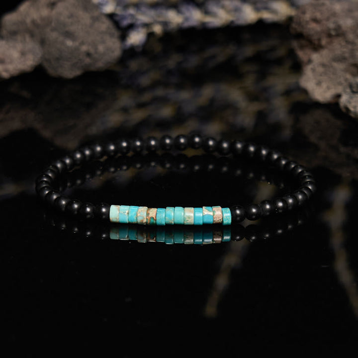 Olivenorma Roller Bead Obsidian Emperor Stone Beaded Bracelet