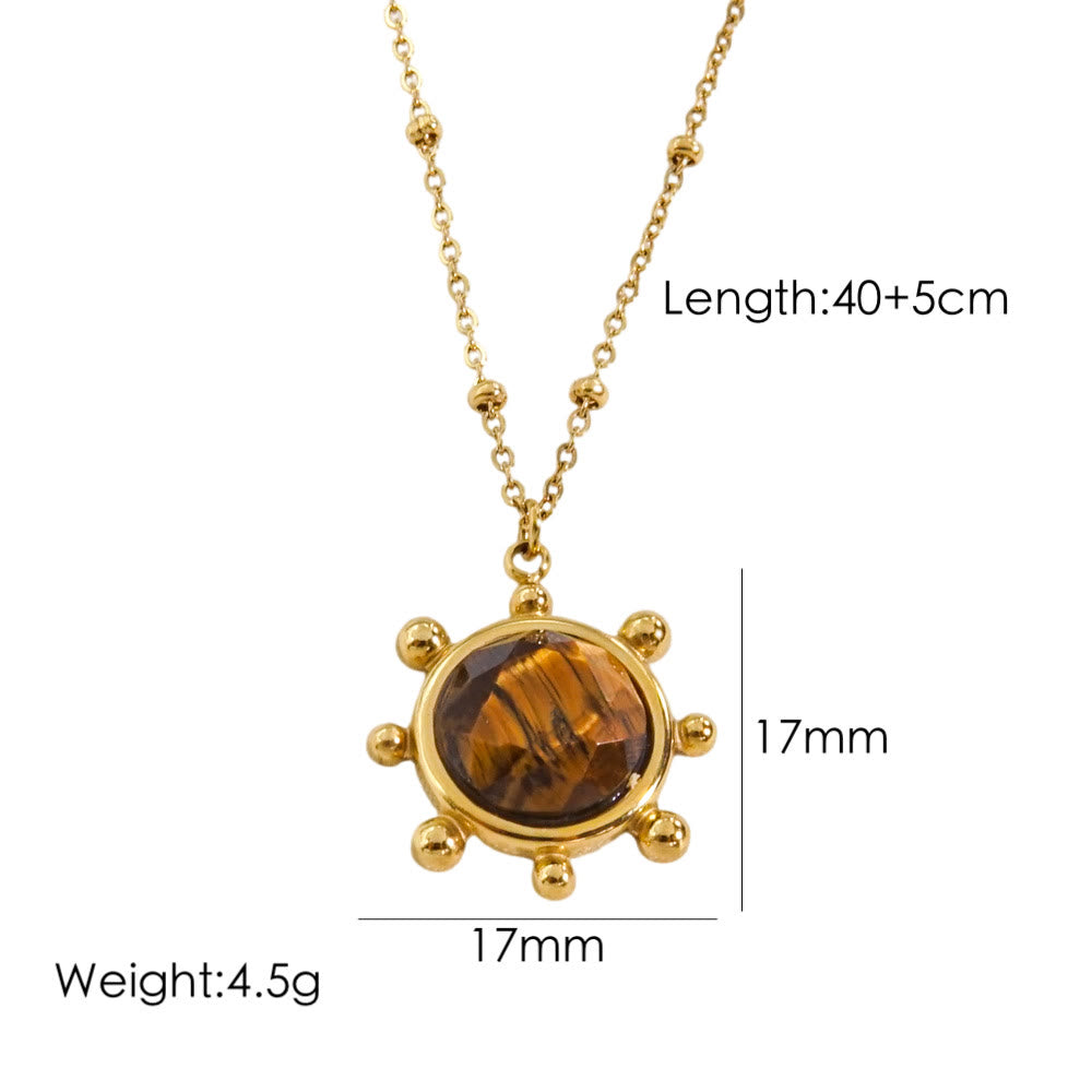 Olivenorma Natural Tiger Eye Pendant Necklace - image 7