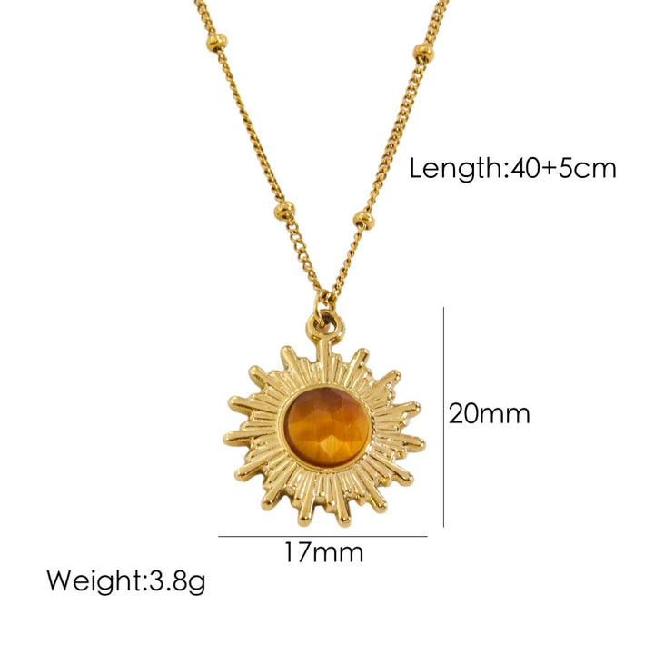 Olivenorma Natural Tiger Eye Pendant Necklace - image 13