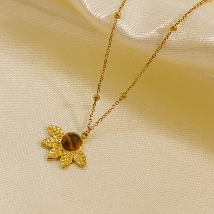 Olivenorma Natural Tiger Eye Pendant Necklace - Tiger Eye#5 - image 10