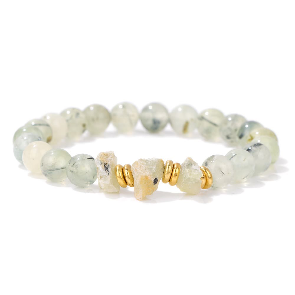 Olivenorma Natural Rough Gemstone Beaded Bracelet