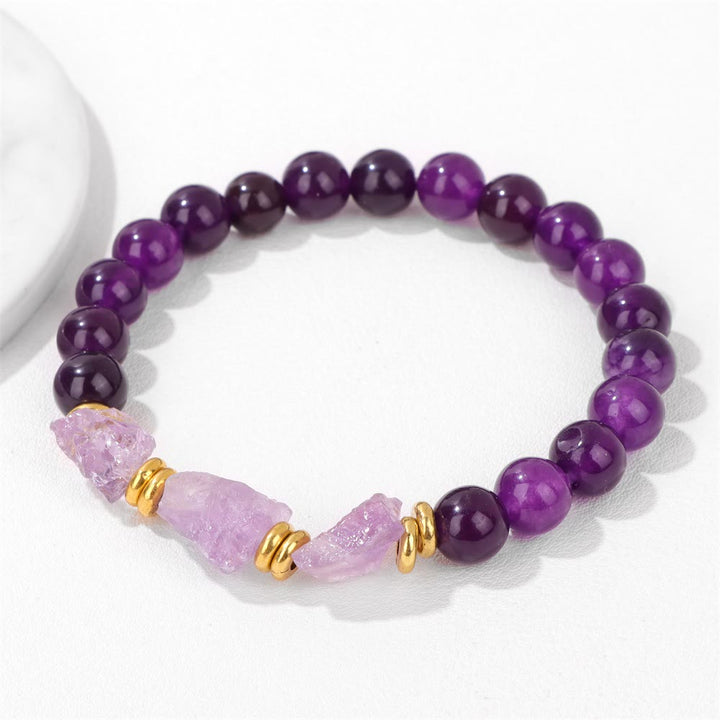 Olivenorma Natural Rough Gemstone Beaded Bracelet