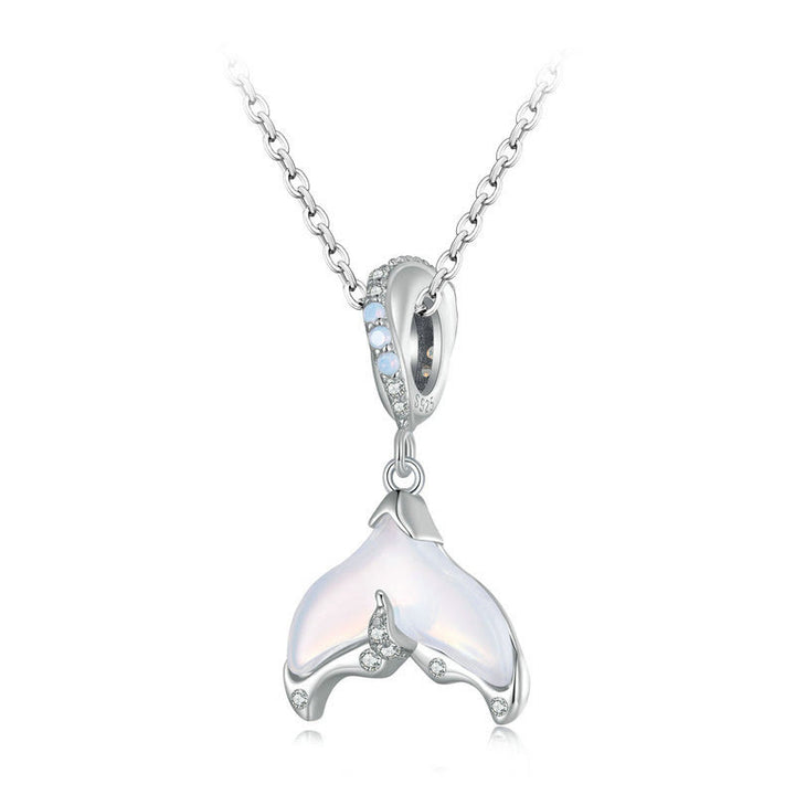 Olivenorma Fish Tail Opal S925 Silver Necklace