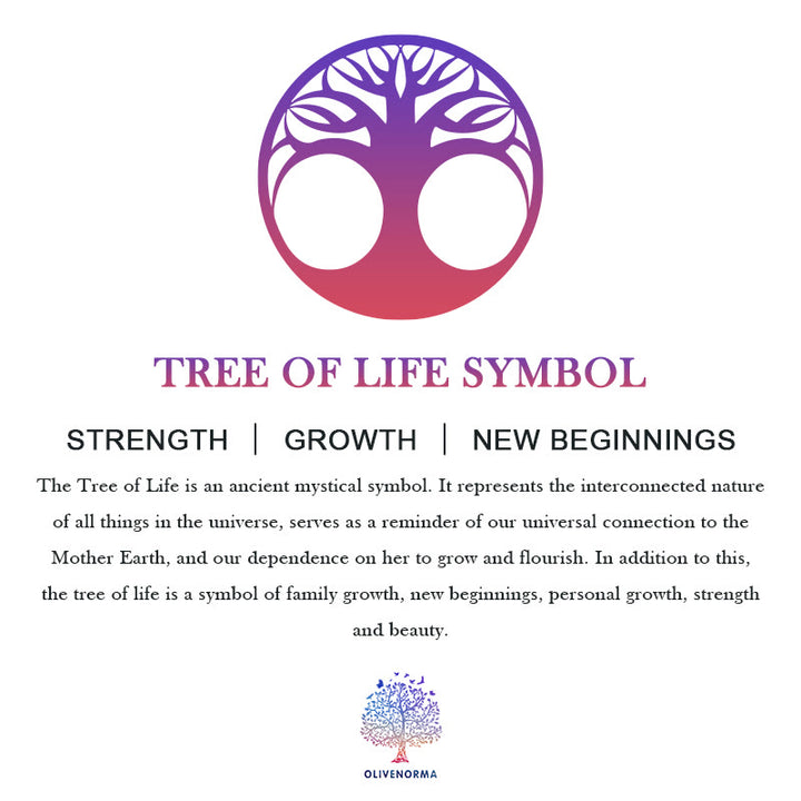 Olivenorma Strawberry Quartz Tree Of Life Wind Chime