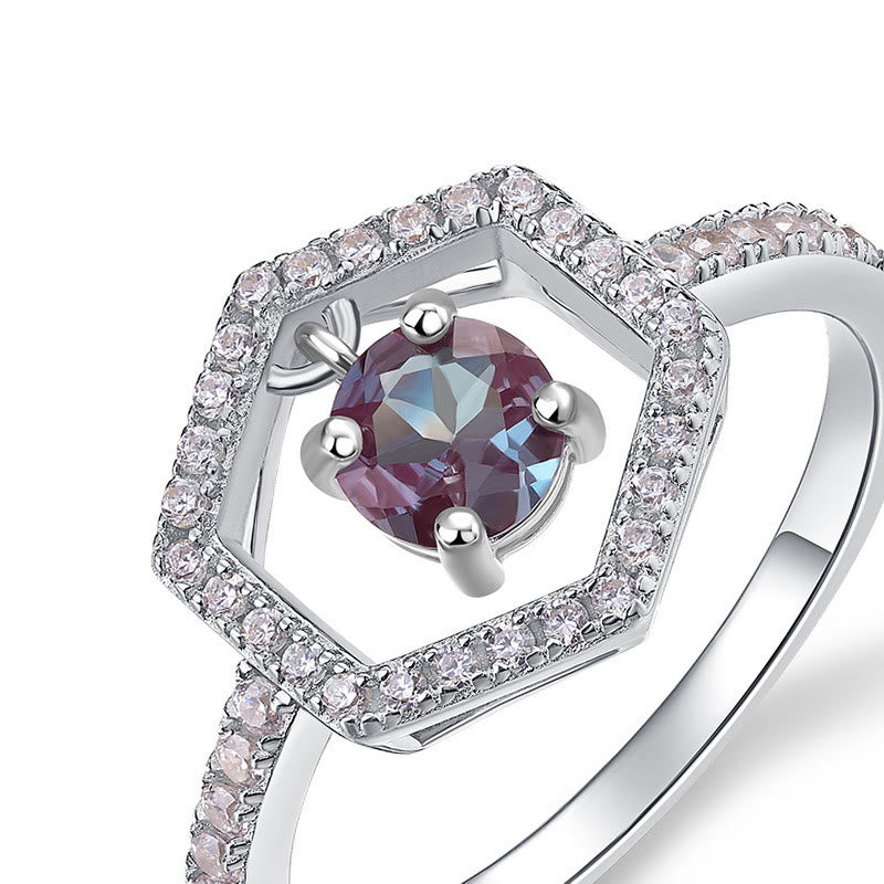 Olivenorma Natural Alexandrite Pendant Ring