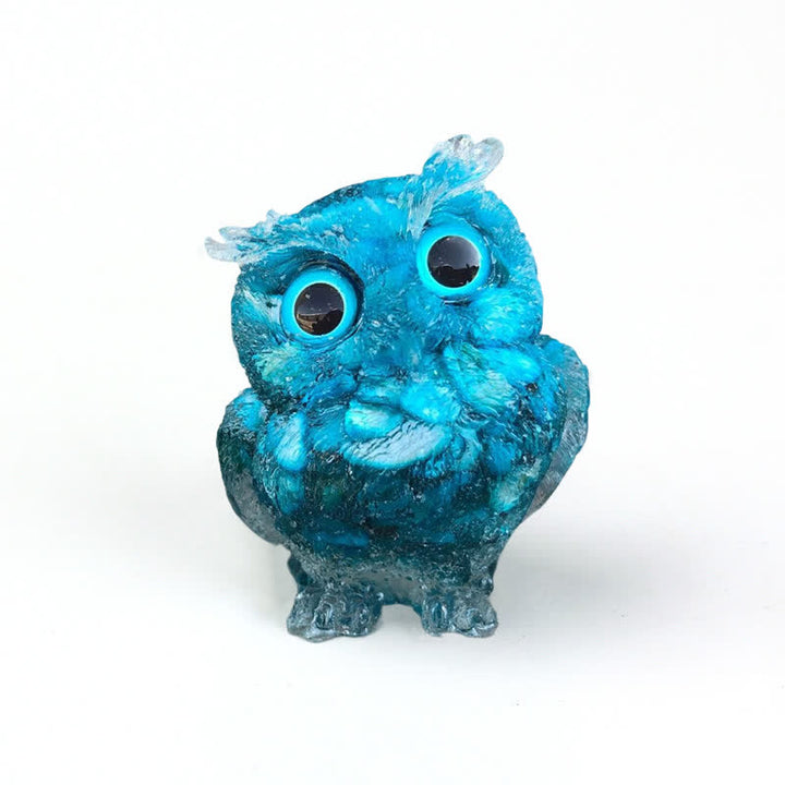 FREE Today: Wise Guardian Crystal Owl Figurine Gemstone Decoration - Blue Apatite - 2.08''(L) * 1.57''(W) * 1.45''(H) - With Card - image 79