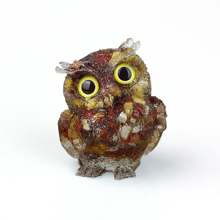 FREE Today: Natural Crystal Owl Healing Gemstone Decoration - Yolk Stone - image 67