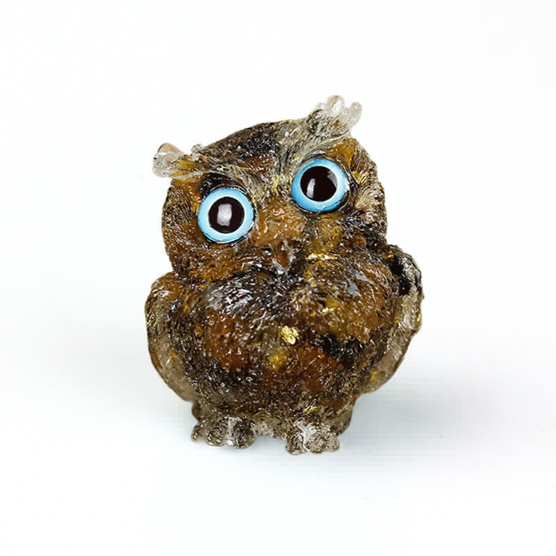 FREE Today: Natural Crystal Owl Healing Gemstone Decoration - Tiger Eye+Foil - image 4