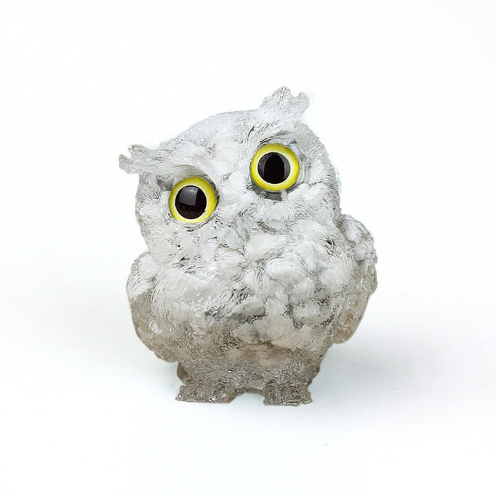 FREE Today: Wise Guardian Crystal Owl Figurine Gemstone Decoration - White Turquoise - 2.08''(L) * 1.57''(W) * 1.45''(H) - With Card - image 65