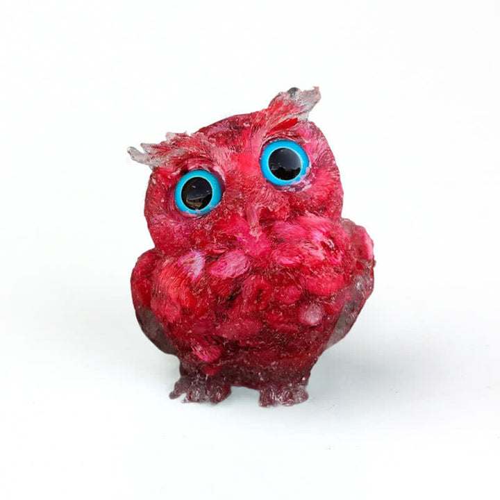 FREE Today: Wise Guardian Crystal Owl Figurine Gemstone Decoration - Red Coral - 2.08''(L) * 1.57''(W) * 1.45''(H) - With Card - image 52