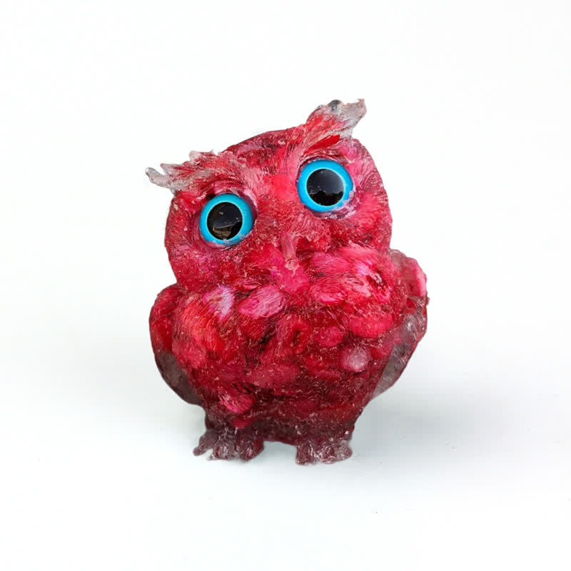 FREE Today: Natural Crystal Owl Healing Gemstone Decoration - Red Coral - image 49
