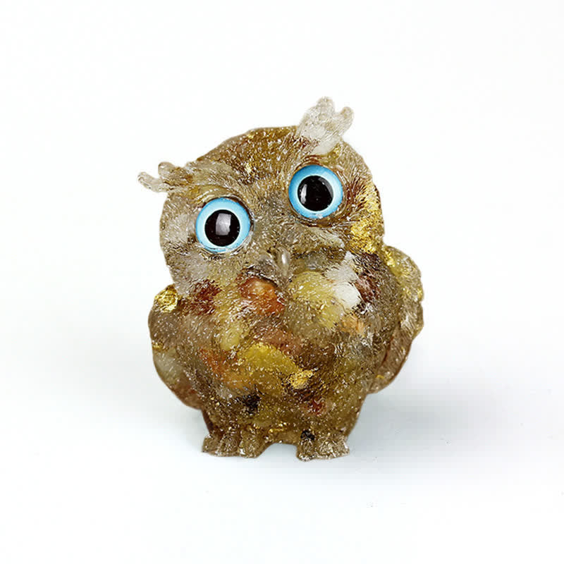 FREE Today: Wise Guardian Crystal Owl Figurine Gemstone Decoration - Yellow Jade - 2.08''(L) * 1.57''(W) * 1.45''(H) - With Card - image 55