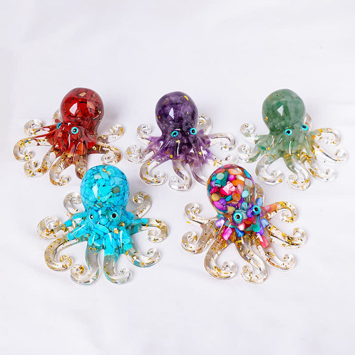 Olivenorma Deep Sea Wisdom Crystal Octopus Gemstone Decoration - image 3
