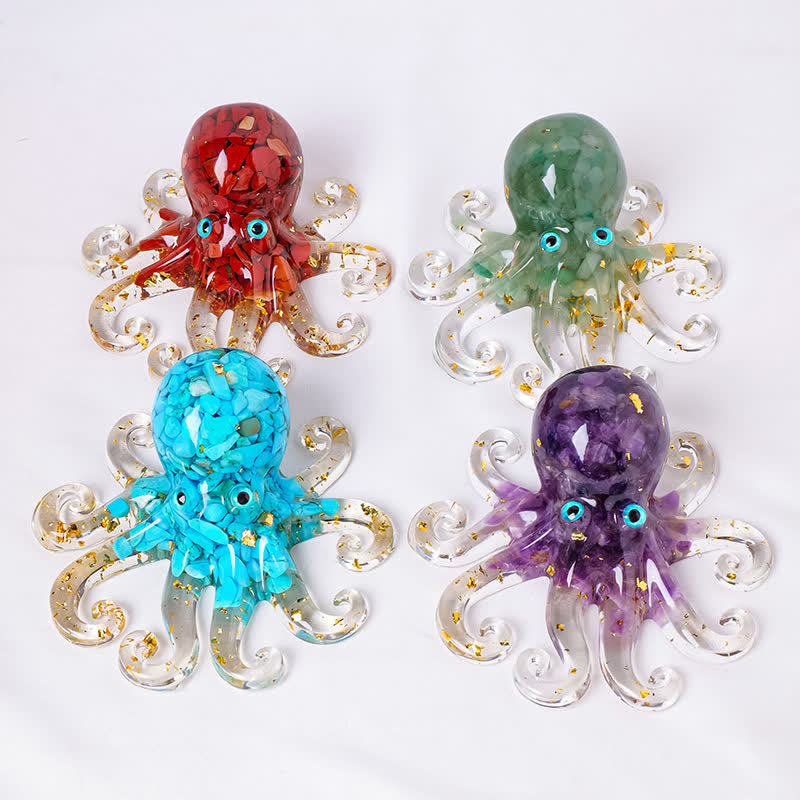 Olivenorma Deep Sea Wisdom Crystal Octopus Gemstone Decoration - image 4