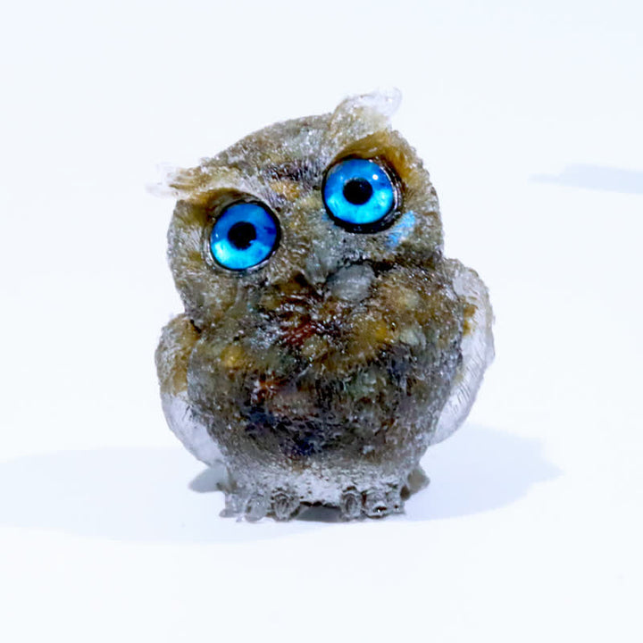 FREE Today: Wise Guardian Crystal Owl Figurine Gemstone Decoration - Labradorite#Blue Eye - 2.08''(L) * 1.57''(W) * 1.45''(H) - With Card - image 90