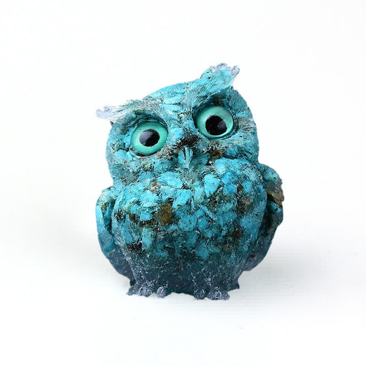 Olivenorma Wise Guardian Crystal Owl  Figurine Gemstone Decoration - image 39