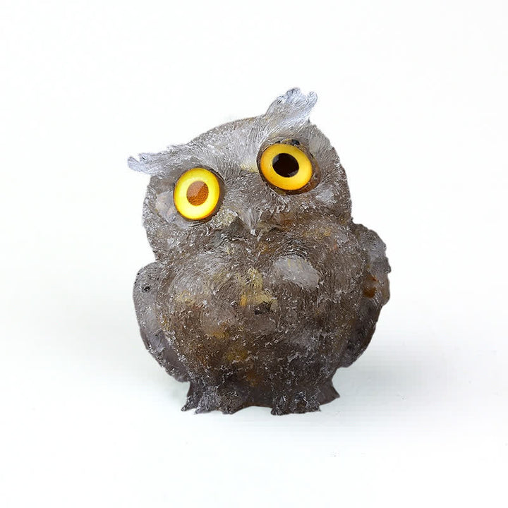 Olivenorma Wise Guardian Crystal Owl  Figurine Gemstone Decoration - image 93