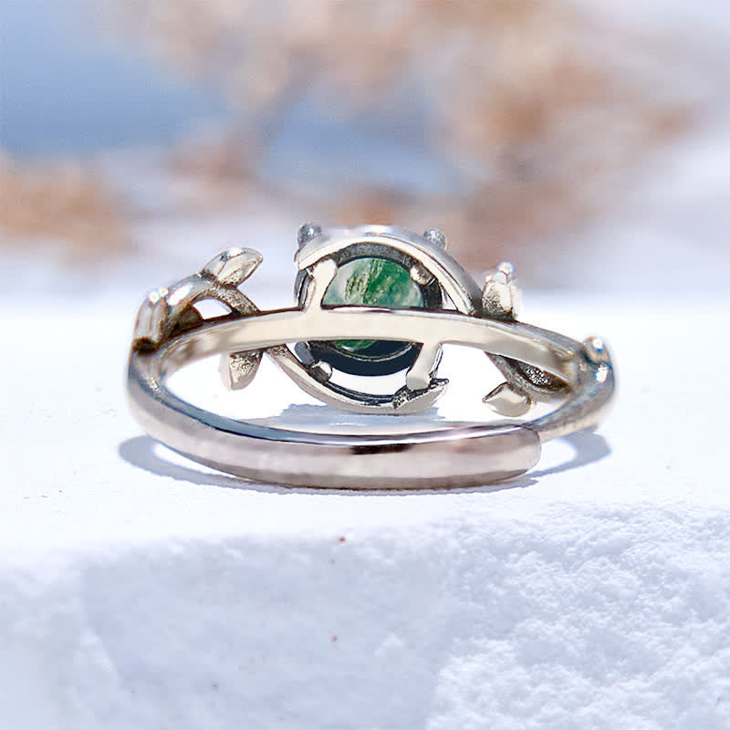 FREE Today: "Waterweed Dream" - S925 Silver Moss Agate Ring - image 3