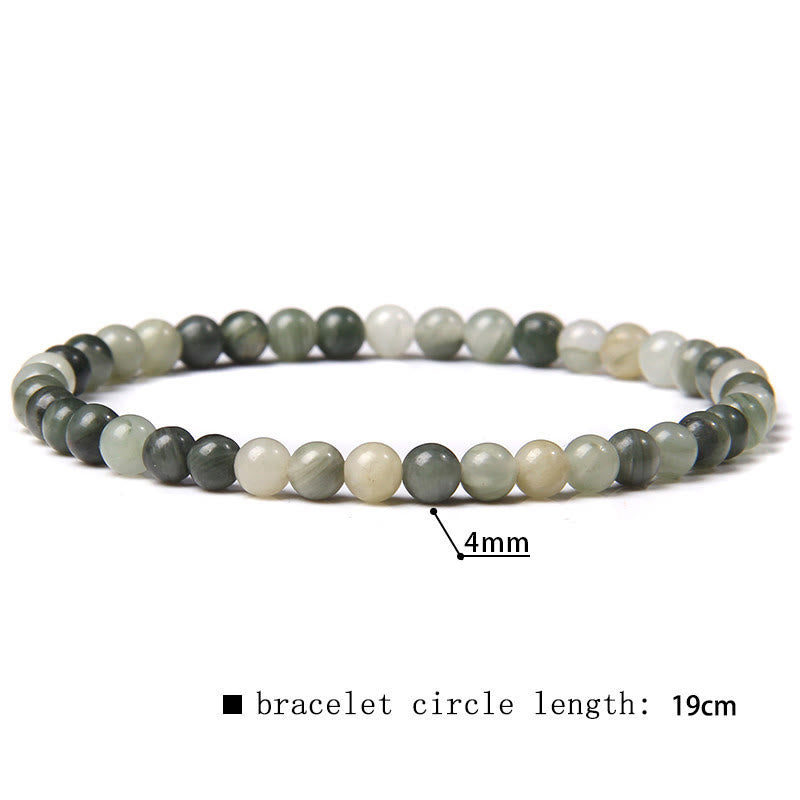 Olivenorma 4mm Natural Stone Beaded Bracelet