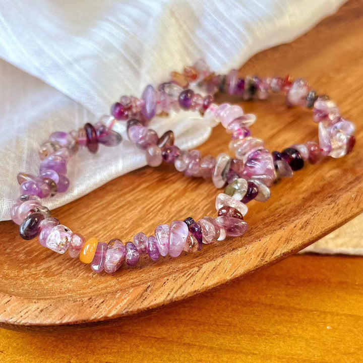 Olivenorma Super Seven Crystal Amethyst Beads Bracelet